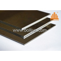 Silver Gold Golden Mirror Brush Brushed Hairline Acm Facade Panel